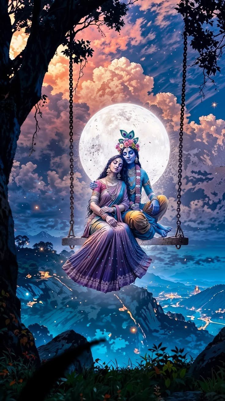 Radha Krishna love wallpaper hd